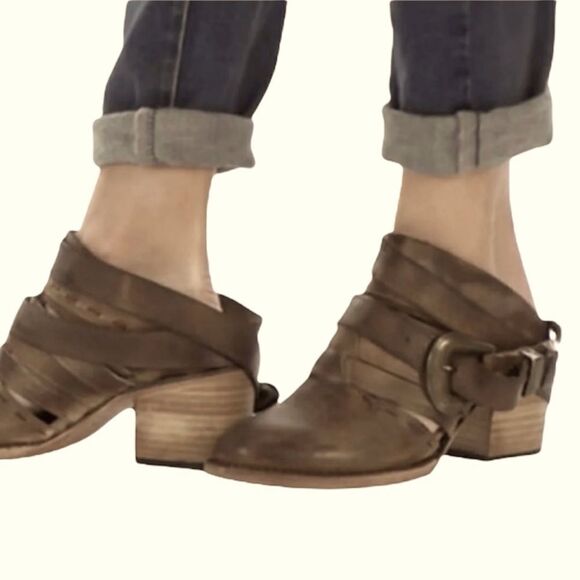 Freebird By Steven Lucky Mules Size 6 Brown - Picture 13 of 13